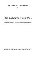 Cover of Das Geheimnis des Wals by Diether Lauenstein