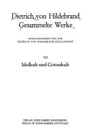 Cover of Idolkult und Gotteskult by Dietrich Von Hildebrand