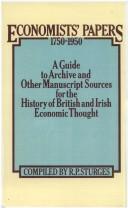 Front cover of Economists' papers, 1750-1950 by R. P. Sturges