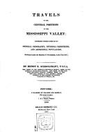 Cover of Travels in the central portions of the Mississippi Valley by Henry Rowe Schoolcraft