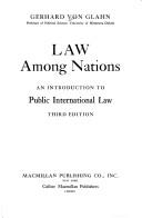 Cover of Law among nations by Gerhard Von Glahn