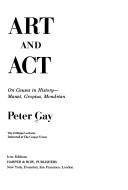 Cover of Art and act by Peter Gay