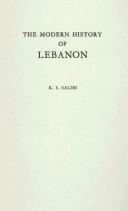 Front cover of The modern history of Lebanon by Kamal S. Salibi