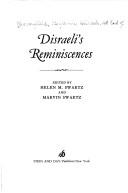 Front cover of Disraeli's reminiscences by Benjamin Disraeli