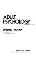 Front cover of Adult psychology by Ledford J. Bischof