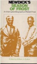 Front cover of Newdick's Season of Frost by Robert S. Newdick