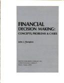 Cover of Financial decision making by John J. Hampton