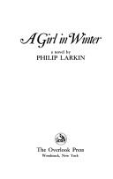 Cover of A girl in winter by Philip Larkin