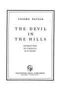 Front cover of Diavolo sulle colline by Pavese, Cesare.