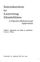 Cover of Introduction to learning disabilities by Daniel P. Hallahan