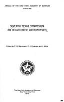 Front cover of Seventh Texas Symposium on Relativistic Astrophysics by Texas Symposium on Relativistic Astrophysics Dallas 1974.