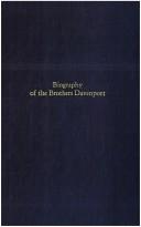 Front cover of A biography of the brothers Davenport by Thomas Low Nichols