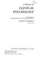 Cover of A history of clinical psychology by John M. Reisman