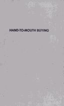 Cover of Hand-to-mouth buying by Leverett S. Lyon