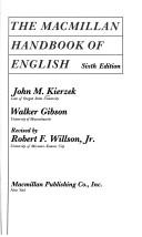 Front cover of The Macmillan handbook of English by John M. Kierzek