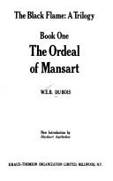 Front cover of The ordeal of Mansart by W. E. B. Du Bois