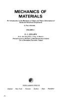 Front cover of Mechanics of materials by E. J. Hearn