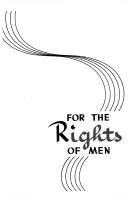 Cover of For the rights of men by Carl Lamson Carmer