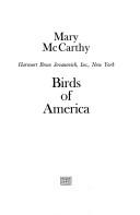Front cover of Birds of America by Mary McCarthy