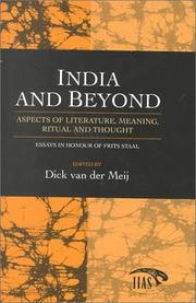 Front cover of India and beyond by Frits Staal
