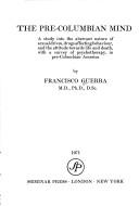 Front cover of The pre-Columbian mind by Francisco Guerra