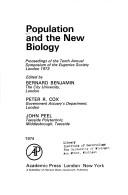 Front cover of Population and the new biology by Bernard Benjamin