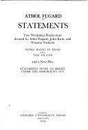 Cover of Statements by Athol Fugard