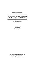 Cover of Dostoevskiĭ by Leonid Petrovich Grossman