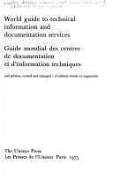 Cover of World guide to technical information and documentation services by UNESCO