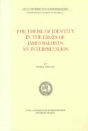 Front cover of The theme of identity in the essays of James Baldwin by Karin Möller