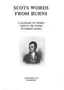 Cover of Scots words from Burns by Robert Burns
