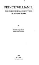 Cover of Prince William B by Norman Nathan