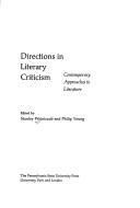 Front cover of Directions in literary criticism by Stanley Weintraub
