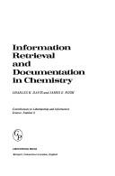Front cover of Information retrieval and documentation in chemistry by Charles Hargis Davis