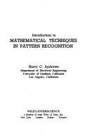 Cover of Introduction to mathematical techniques in pattern recognition by Harry C. Andrews