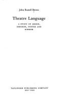 Cover of Theatre language by John Russell Brown