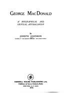 Cover of George MacDonald by Joseph Johnson