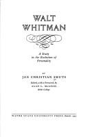 Front cover of Walt Whitman by Jan Christiaan Smuts
