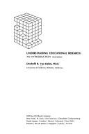 Front cover of Understanding educational research by Deobold B. Van Dalen
