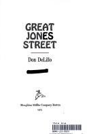 Front cover of Great Jones Street by Don DeLillo