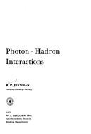 Cover of Photo-Hadron Interactions by Richard Phillips Feynman