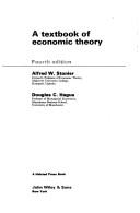 Front cover of A textbook of economic theory by Alfred William Stonier