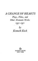 Front cover of A change of hearts by Kenneth Koch