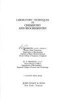 Front cover of Laboratory techniques in chemistry and biochemistry by P. S. Diamond