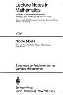Front cover of Structures de Fredholm sur les variétés hilbertiennes by Nicole Moulis