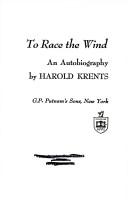 Front cover of To race the wind by Harold Krents