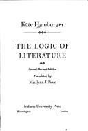 Cover of Logik der Dichtung by Käte Hamburger