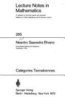 Front cover of Catégories tannakiennes by Neantro Saavedra Rivano