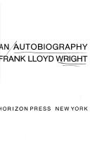 Cover of An autobiography by Frank Lloyd Wright