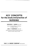 Front cover of Key concepts for the study and practice of nursing by Marjorie L. Byrne